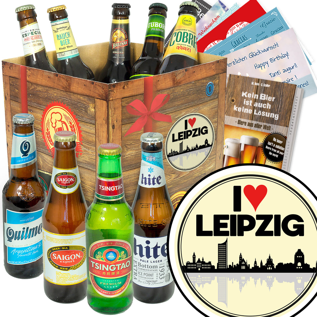 I love Leipzig | 9 Spezialitäten Biere aus aller Welt | Bierpaket