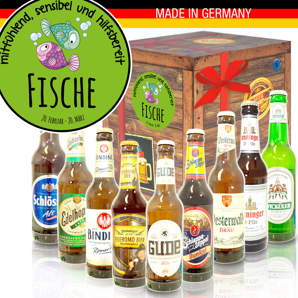 Sternzeichen Fische | 9x Biere Deutschland | Paket