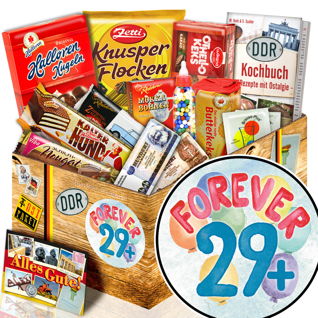 Forever 29+ - Süßigkeiten Set DDR L - monatsgeschenke.de