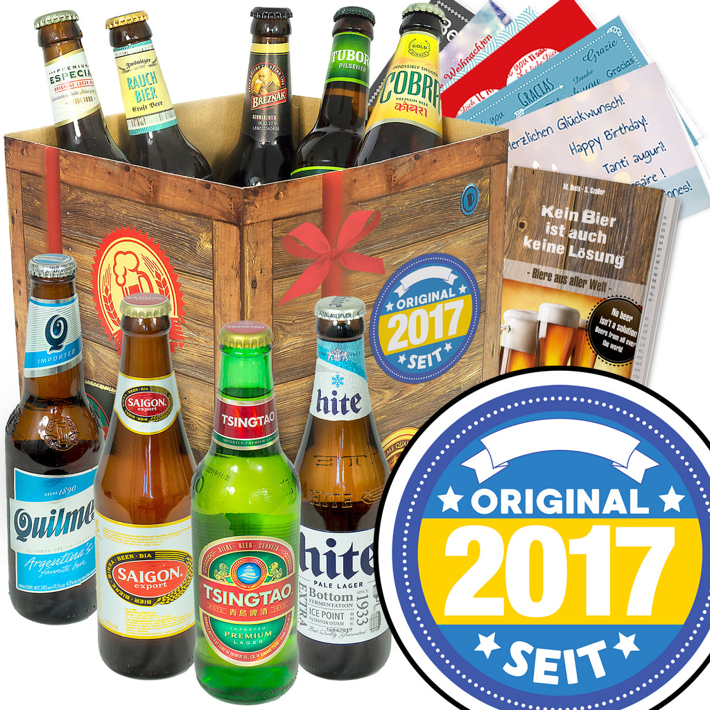 Original seit 2017 | 9 Länder Biere aus aller Welt | Geschenk Set