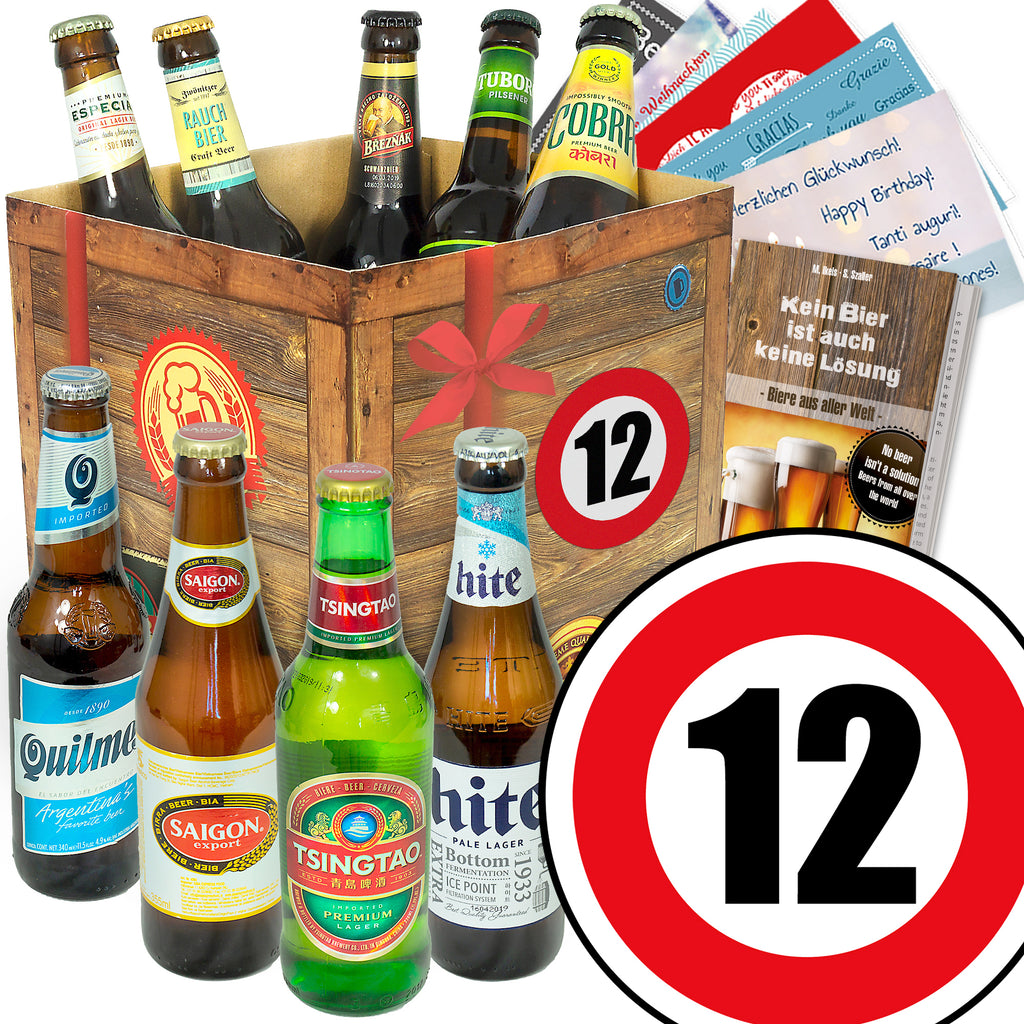 Zahl 9 | 9 Spezialitäten Bier International | Geschenkkorb