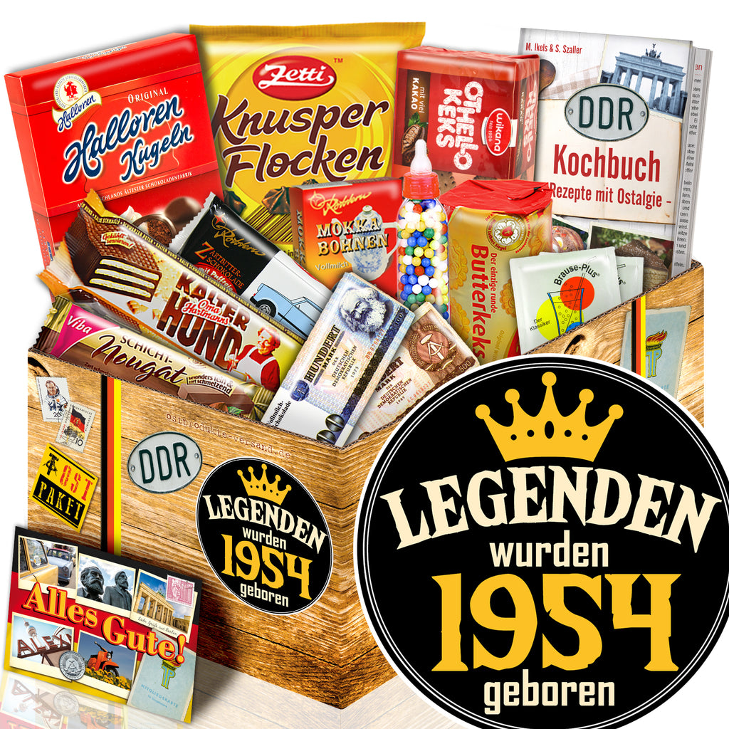 Legenden wurden 1954 geboren - Süßigkeiten Set DDR L