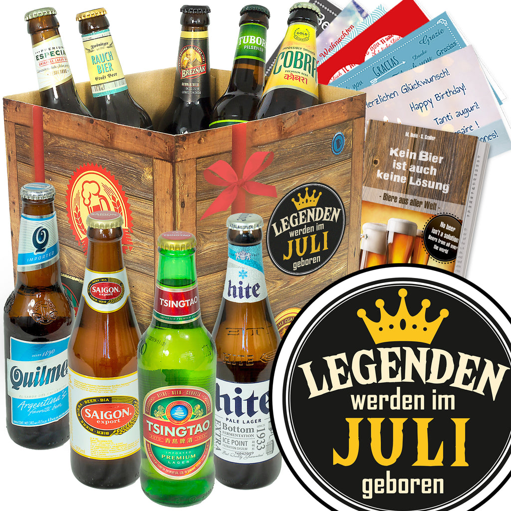 Legende Juli | 9 Länder Bierweltreise | Geschenkkorb
