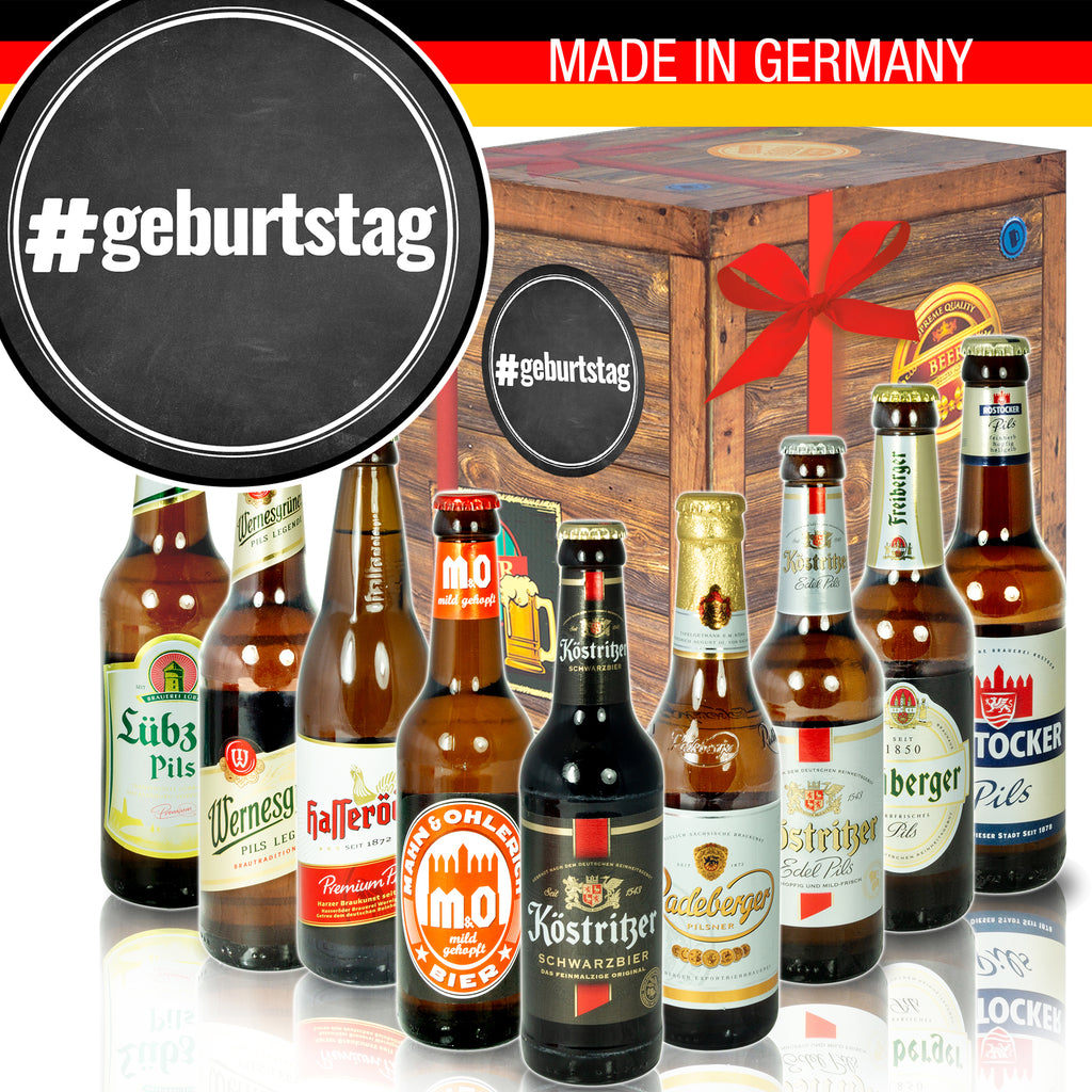 #geburtstag | 9 Spezialitäten Biere aus Ostdeutschland | Geschenk Box