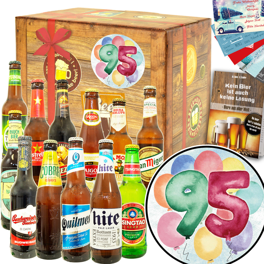 Geburtstag 95 | 12 Spezialitäten Bierweltreise | Geschenk Set