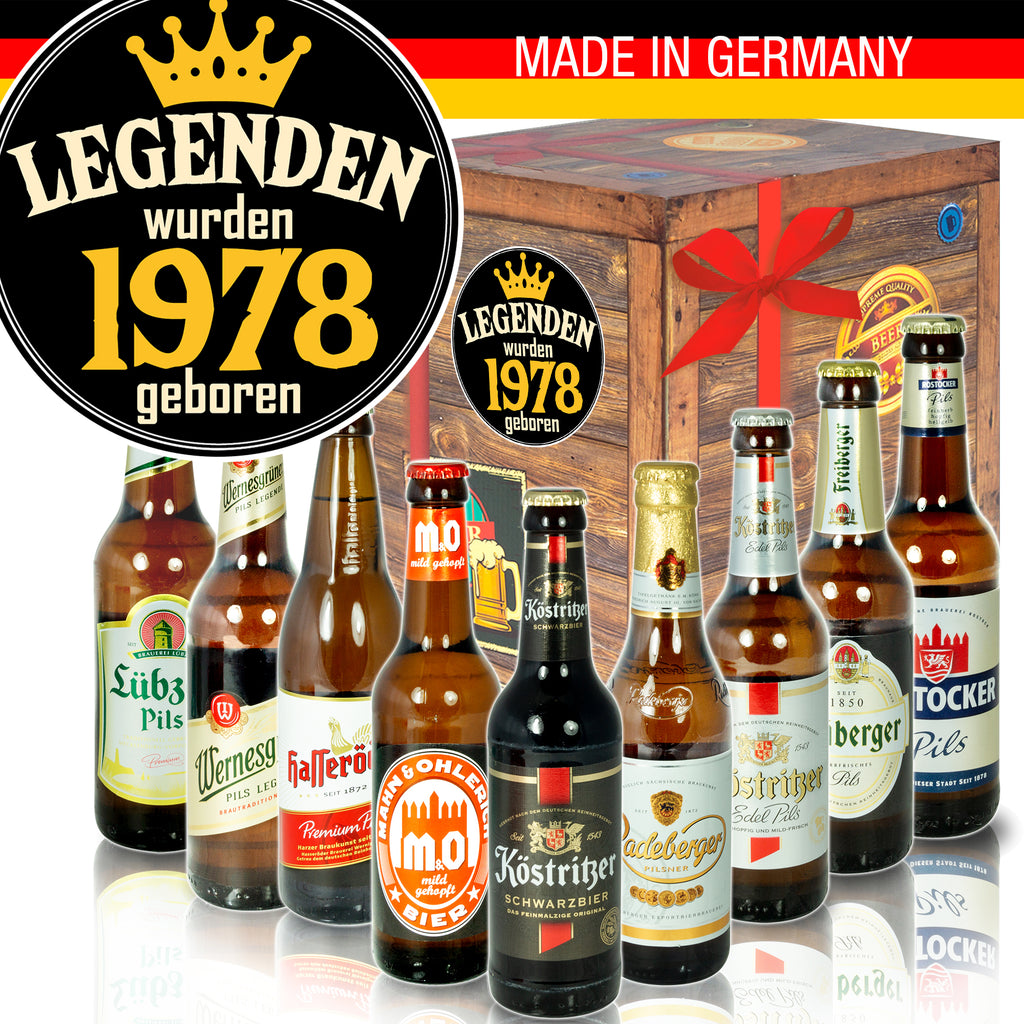 Legenden 1978 | 9x Bier Biere aus Ostdeutschland | Geschenkidee