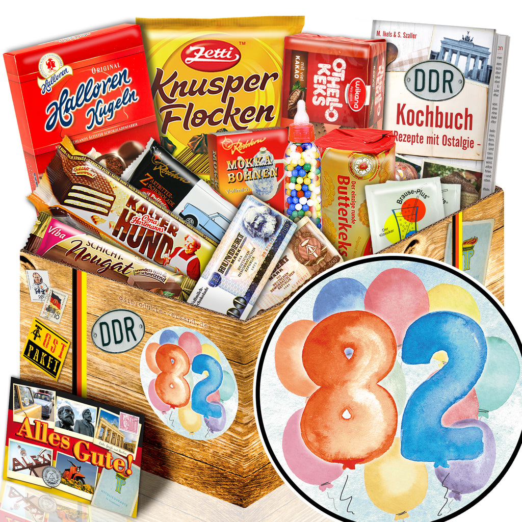 Zahl 82 - Süßigkeiten Set DDR L