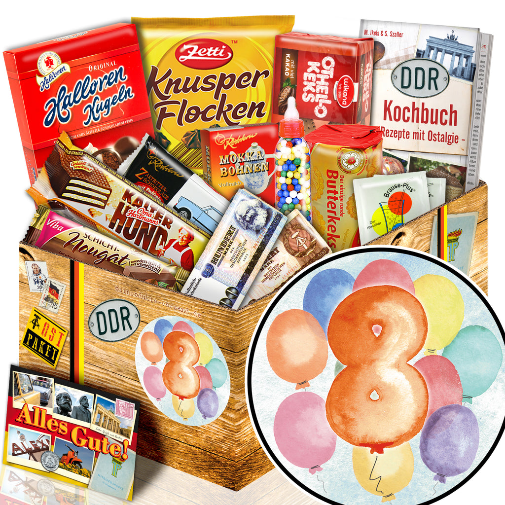 Zahl 8 - Süßigkeiten Set DDR L