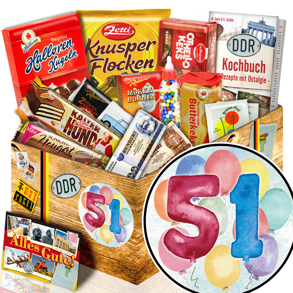 Zahl 51 - Süßigkeiten Set DDR L