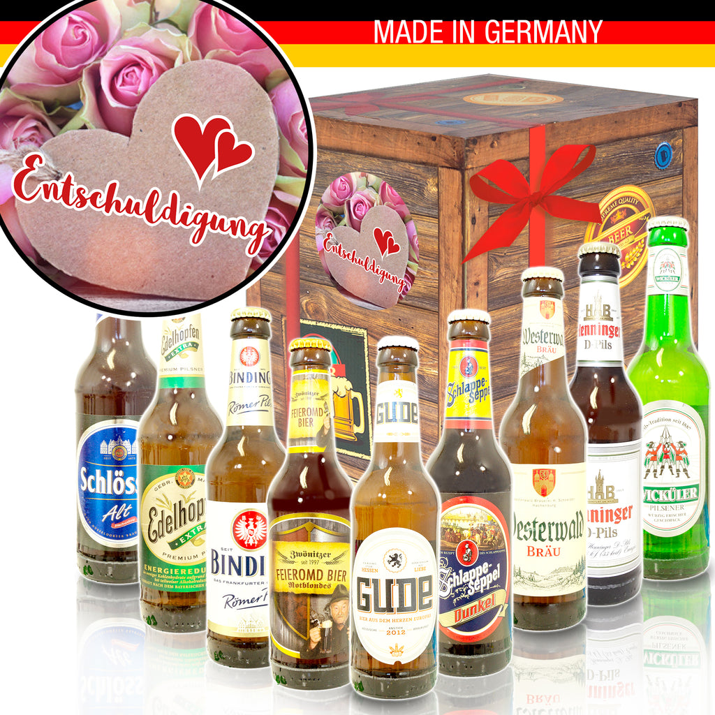 Entschuldigung | 9 Flaschen Deutsche Biere | Präsent