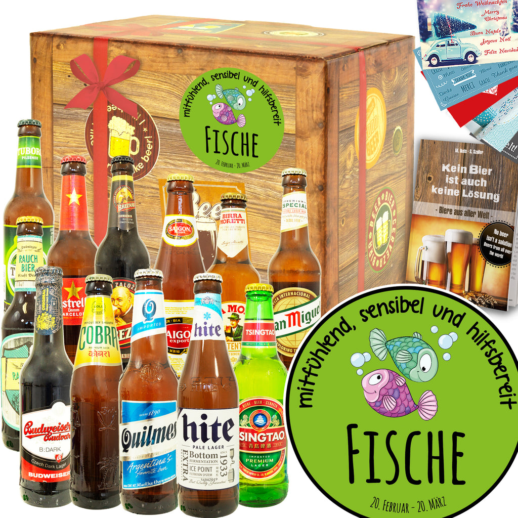 Sternzeichen Fische | 12 Länder Biere aus aller Welt | Bierbox