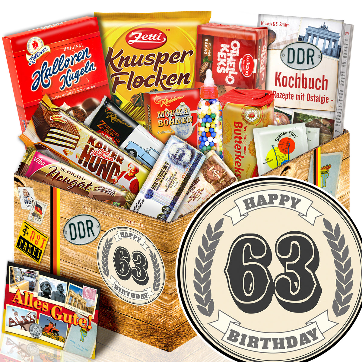 63 Zahl - Süßigkeiten Set DDR L