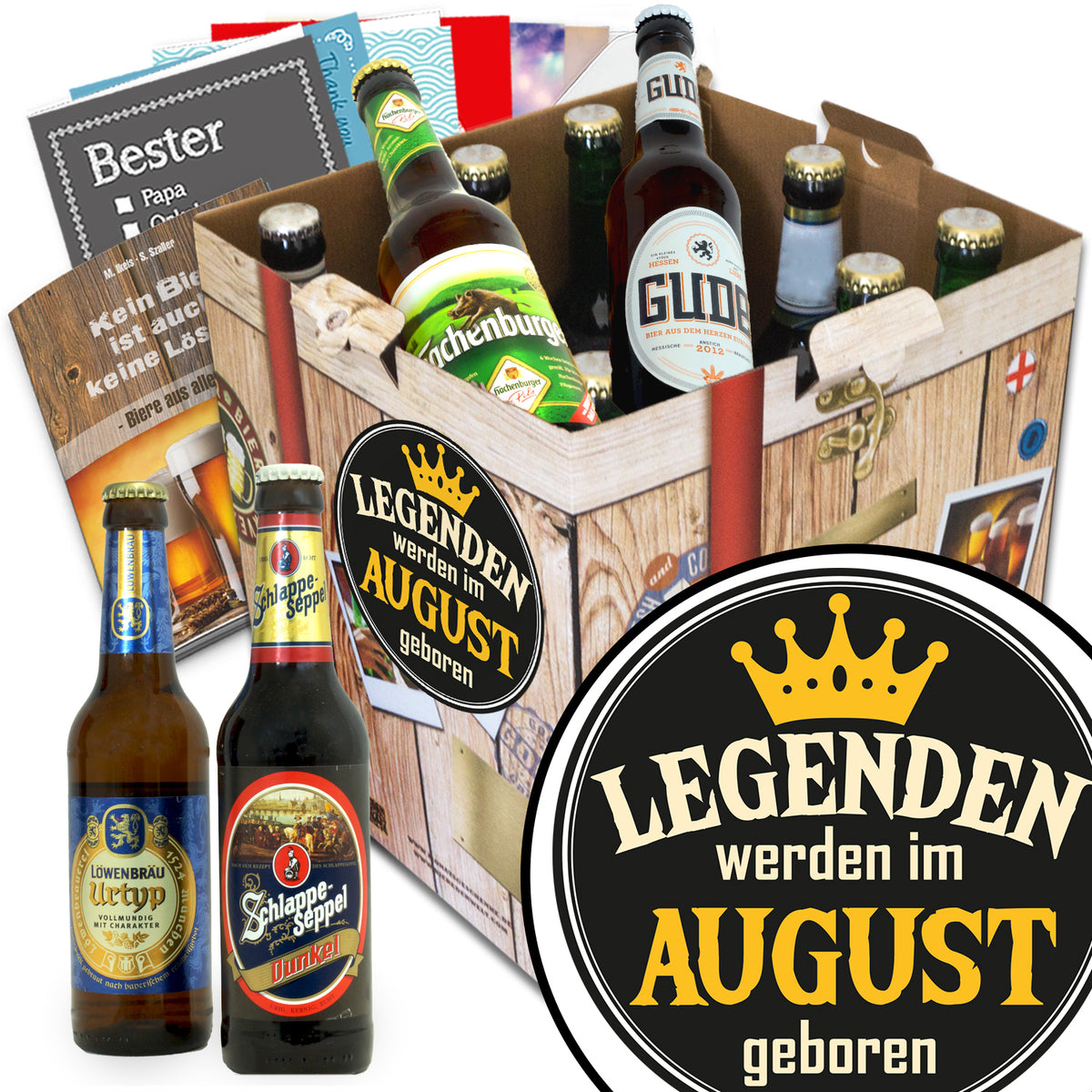 Legende August | 9 Spezialitäten Deutsche Biere | Biergeschenk
