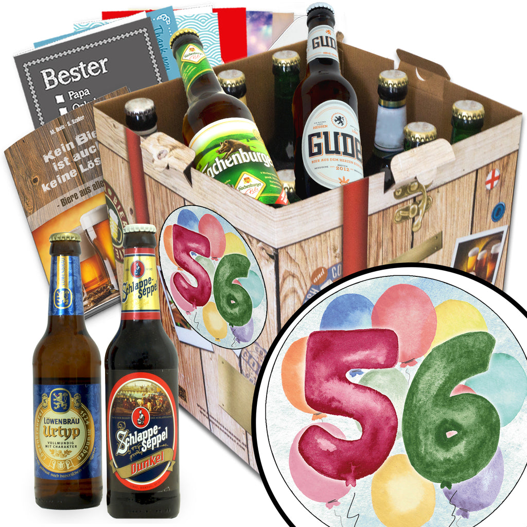 Geburtstag 56 | 9 Biersorten Biere aus Deutschland | Bierset