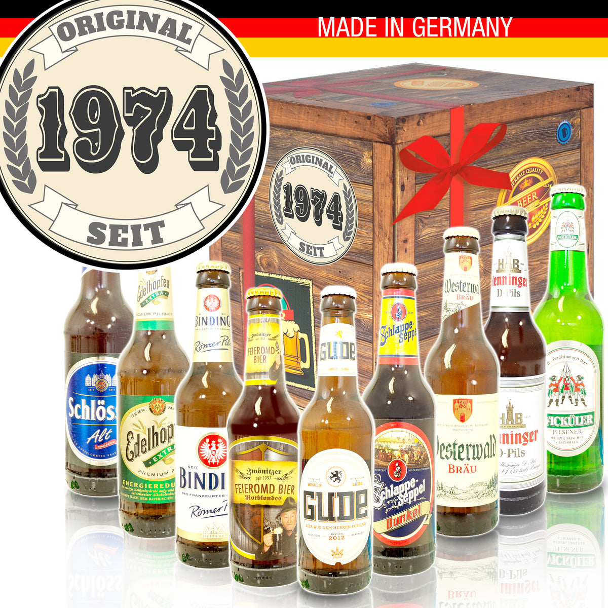 Original seit 1974 | 9x Bier Deutsche Biere | Bierpaket