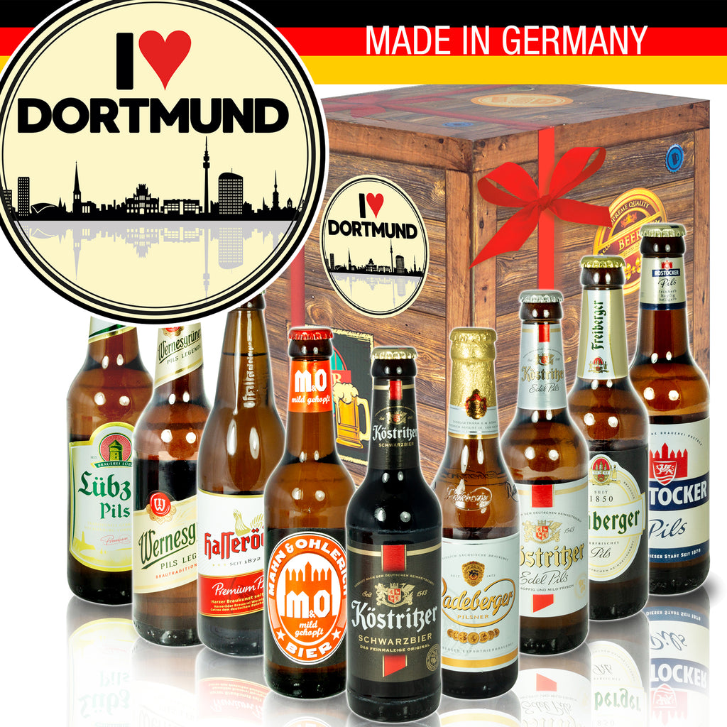 I love Dortmund | 9x Bier Biere aus Ostdeutschland | Bierpaket
