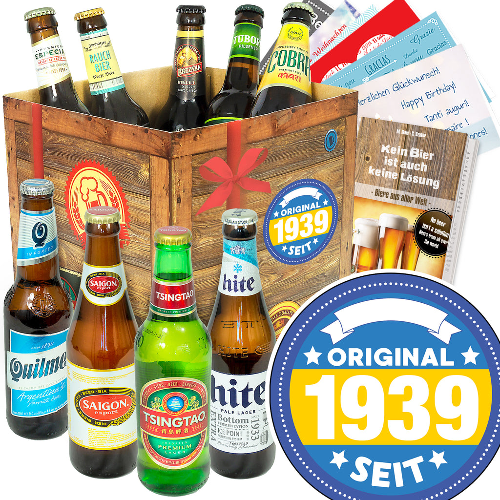 Original seit 1939 | 9 Länder Bier International | Bierset