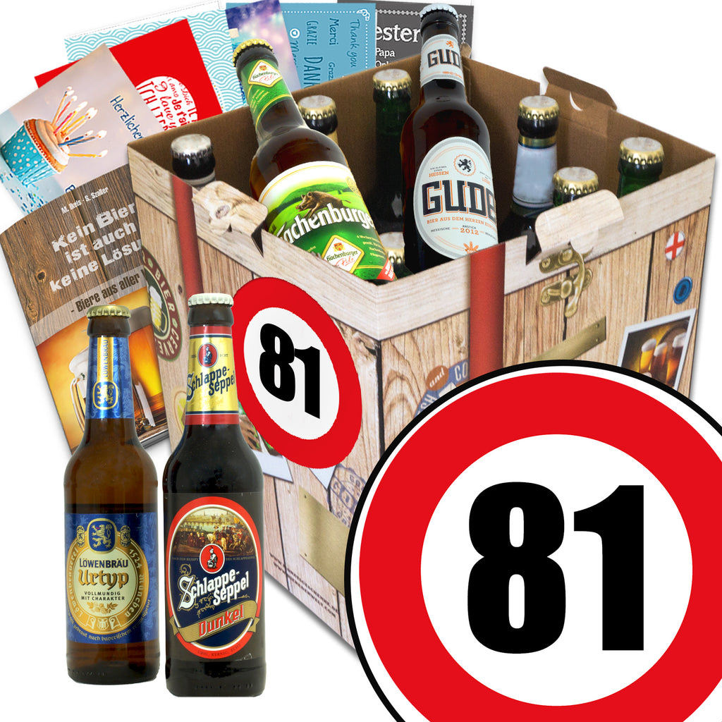 Zahl 81 | 9x Bier Biere Deutschland | Biertasting