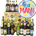 Für Mami | 24x Bier Biere Welt und Deutschland | Biergeschenk
