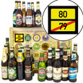 Ortsschild 80 | 24 Flaschen Bier Deutschland und Welt | Bierbox