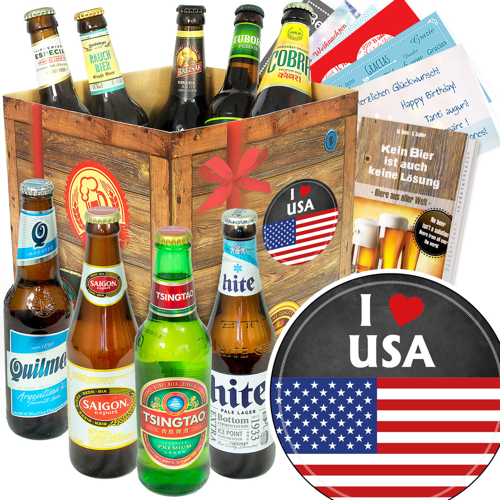 I love USA | 9x Bier aus aller Welt | Probierpaket