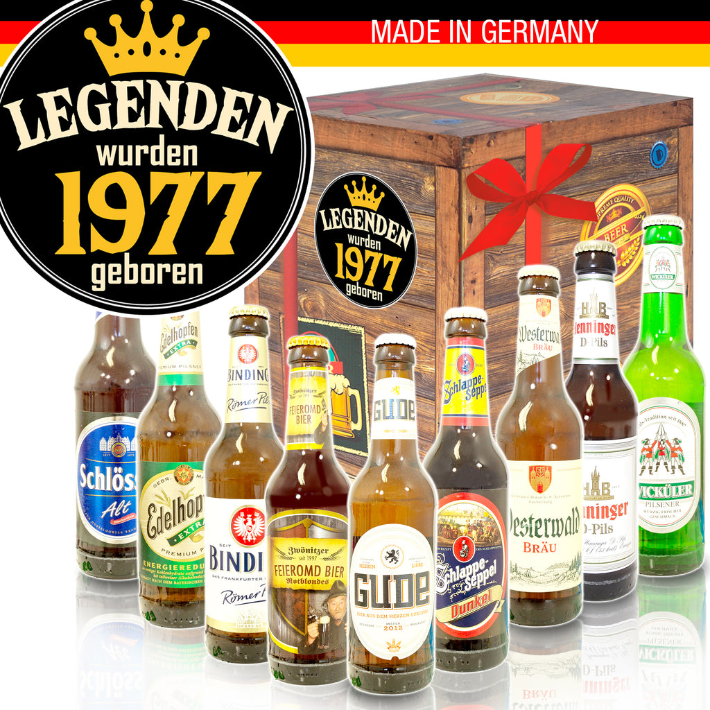 Legenden 1977 | 9 Spezialitäten Bier Deutschlandreise | Bierpaket
