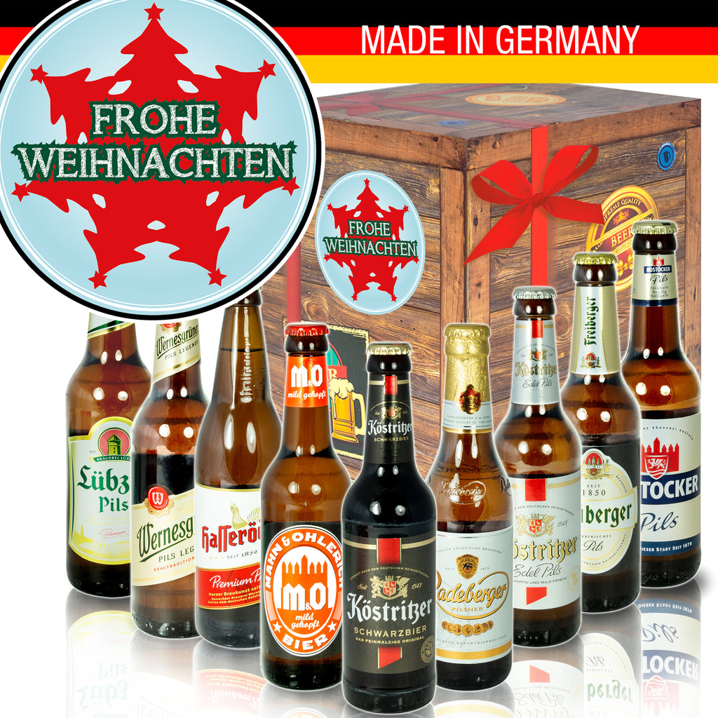 Weihnachtsbau | 9 Spezialitäten Biere aus Ostdeutschland | Geschenkpaket