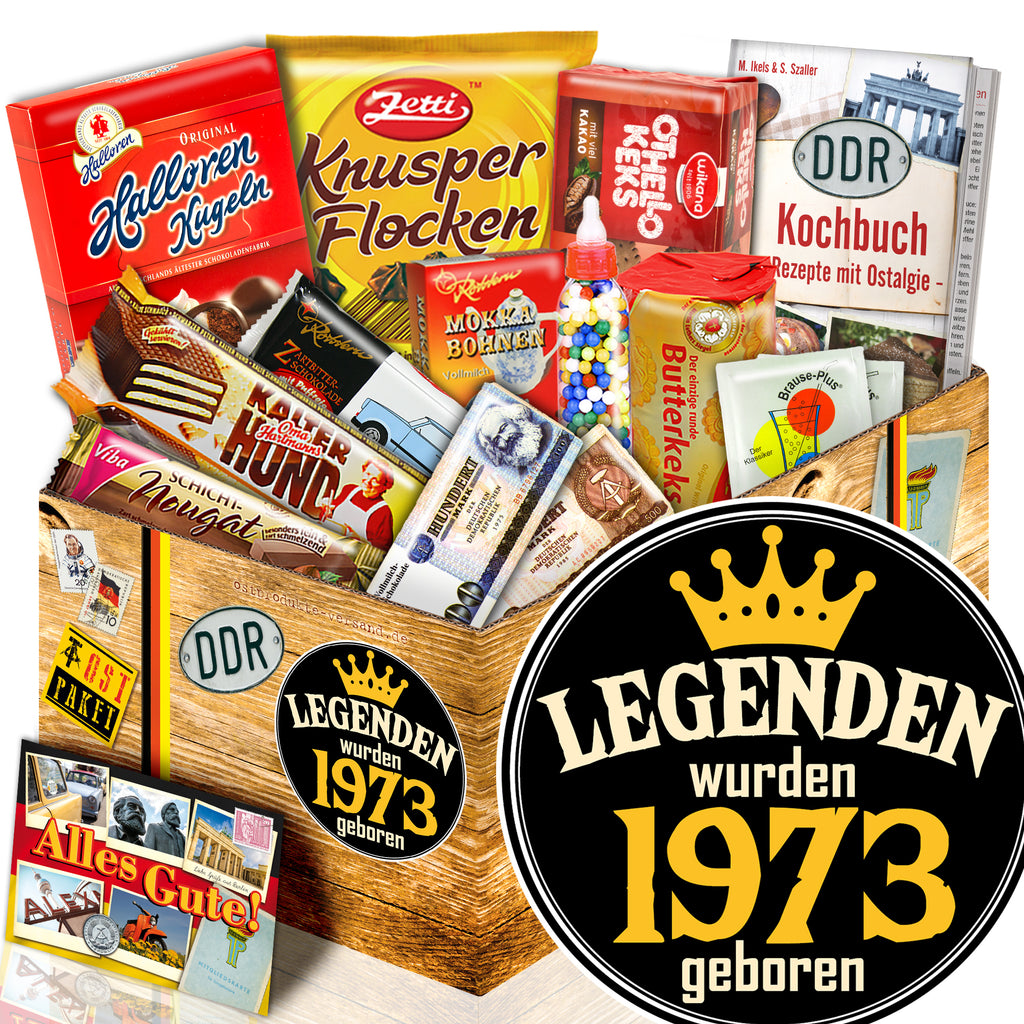 Legenden wurden 1973 geboren - Süßigkeiten Set DDR L