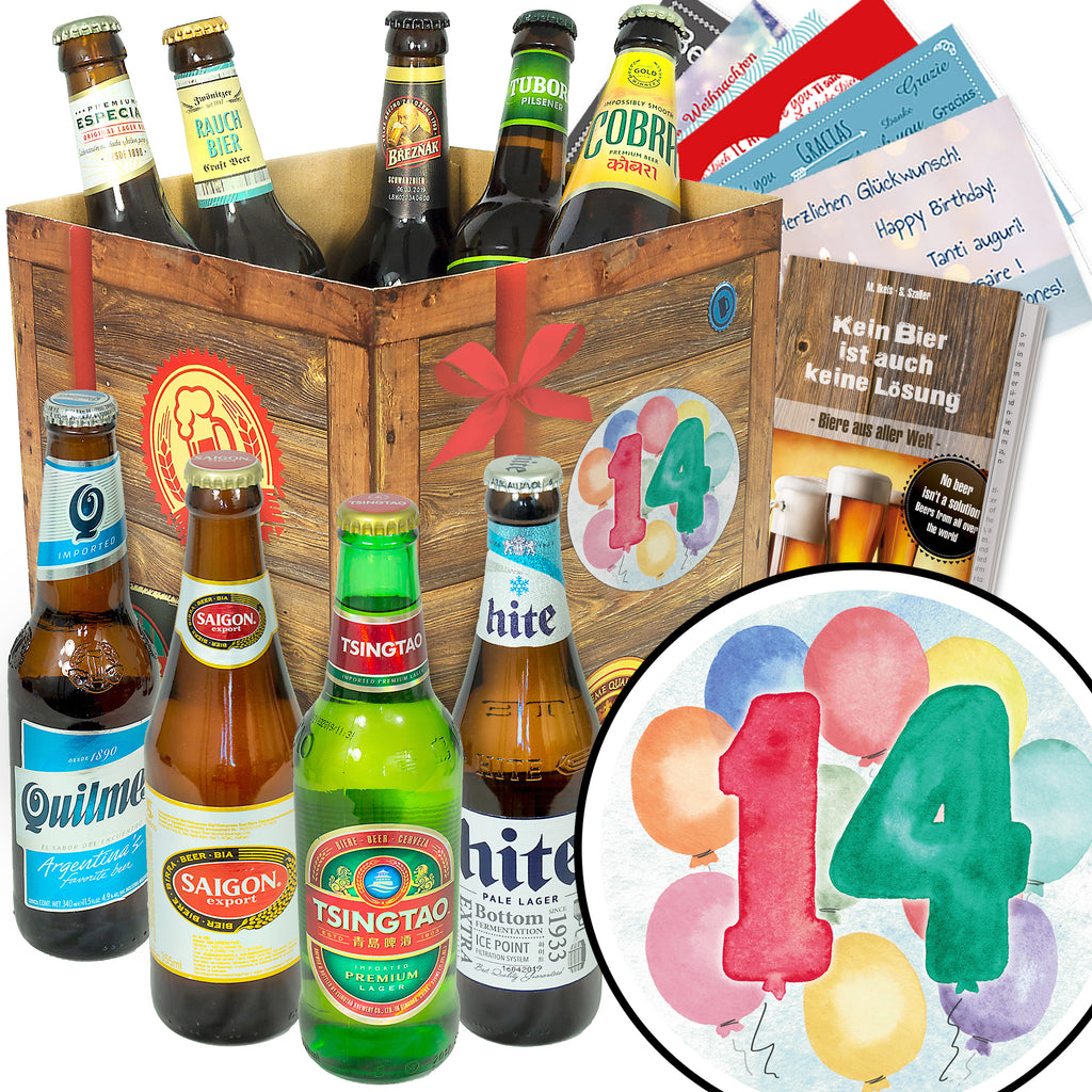 Hochzeitstag 14 | 9 Biersorten Bierweltreise | Geschenkidee