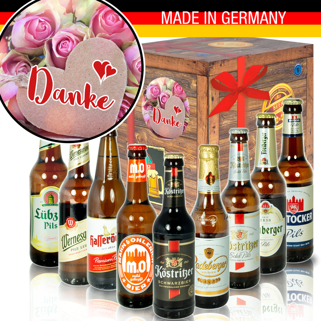 Danke | 9 Flaschen Ostdeutsche Biere | Bierset