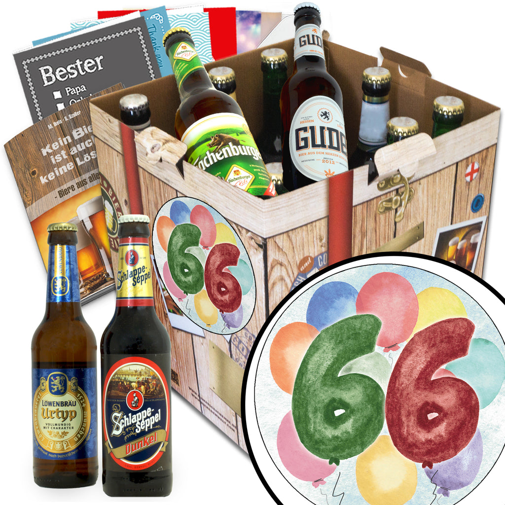 Geburtstag 66 | 9x Bier Bier Deutschlandreise | Biergeschenk