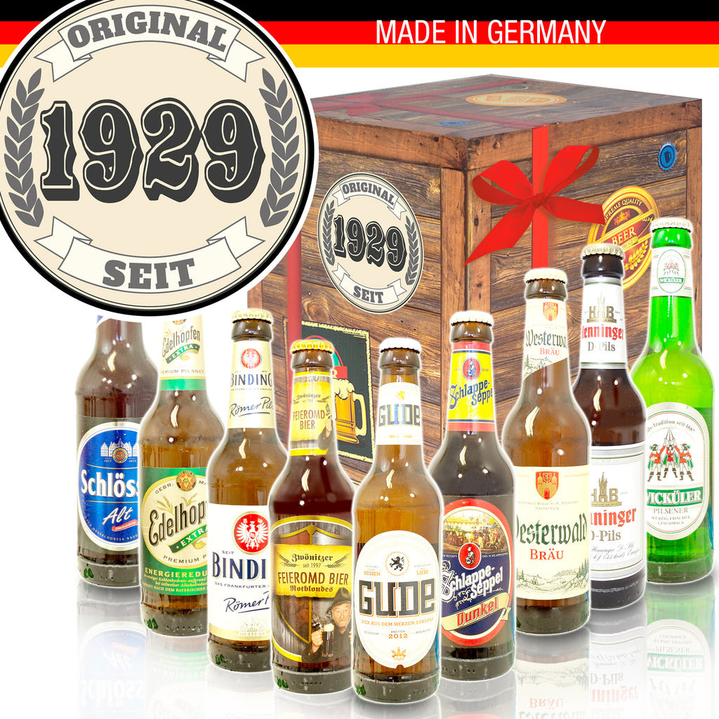 Original seit 1929 | 9 Biersorten Biere Deutschland | Geschenkbox