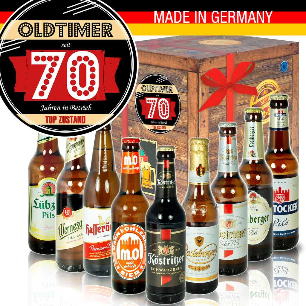 Oldtimer 70 | 9 Flaschen Biere Ostdeutsch | Bierverkostung