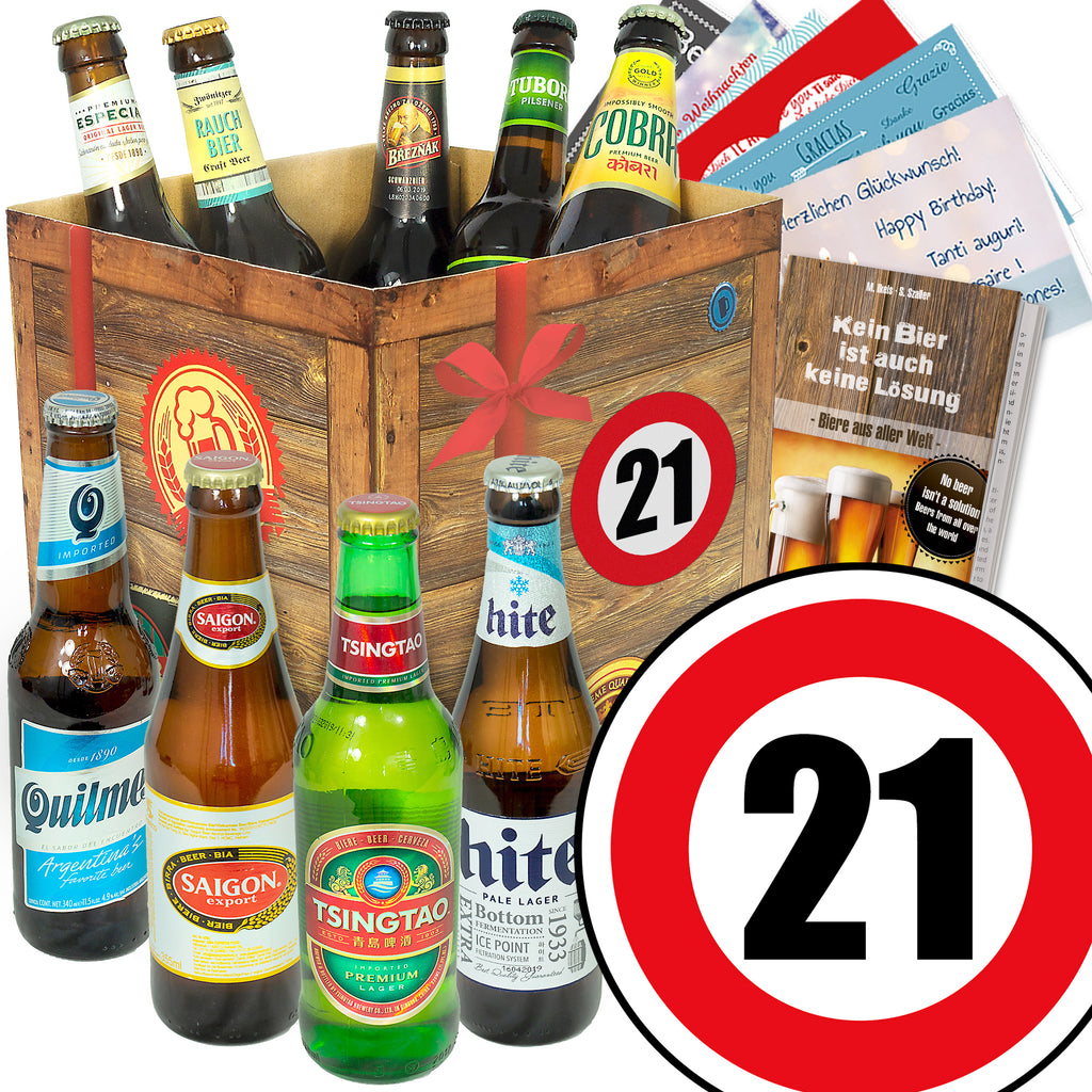 Zahl 21 | 9 Spezialitäten Biere der Welt | Bierpaket