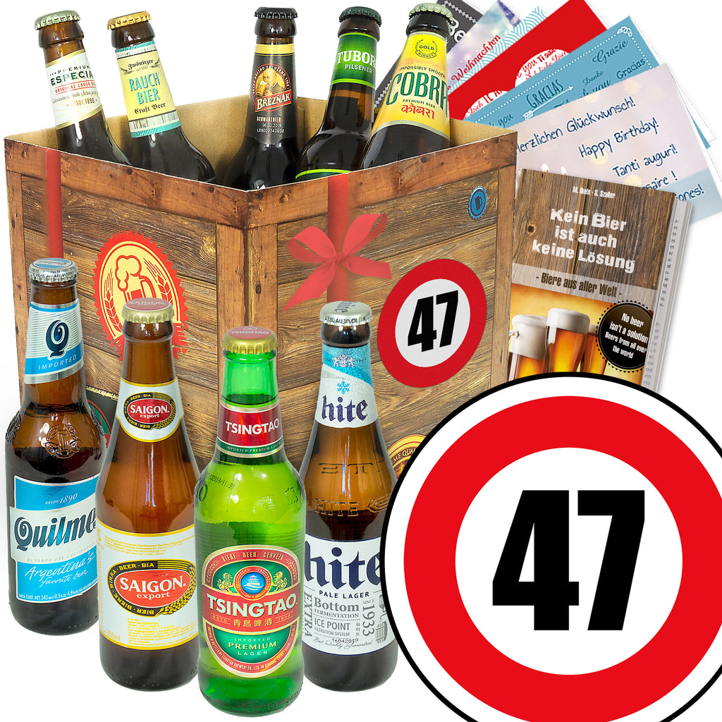 Zahl 47 | 9 Biersorten Biere der Welt | Box