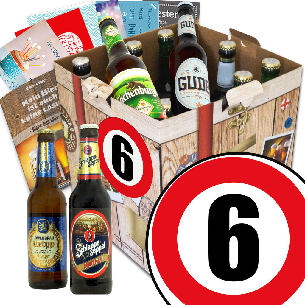 Zahl 6 | 9 Biersorten Biere Deutschland | Paket