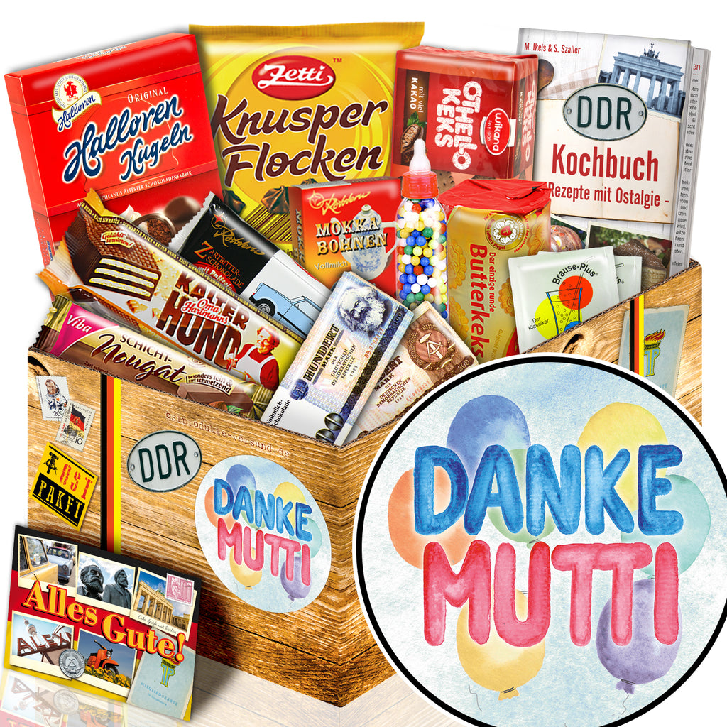 Danke Mutti - Süßigkeiten Set DDR L - monatsgeschenke.de