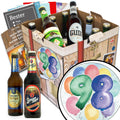 Geburtstag 98 | 9 Flaschen Bier Deutschlandreise | Geschenkpaket