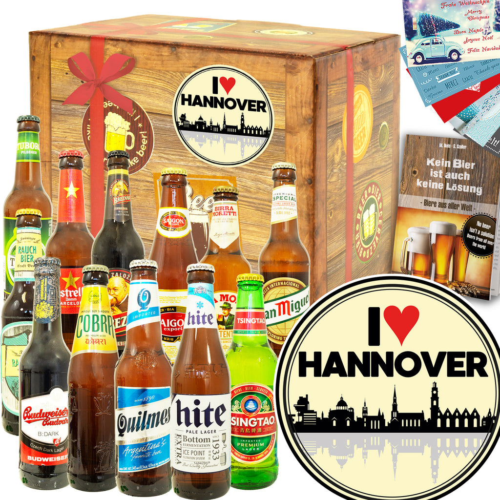 I love Hannover | 12 Biersorten Bierweltreise | Biergeschenk