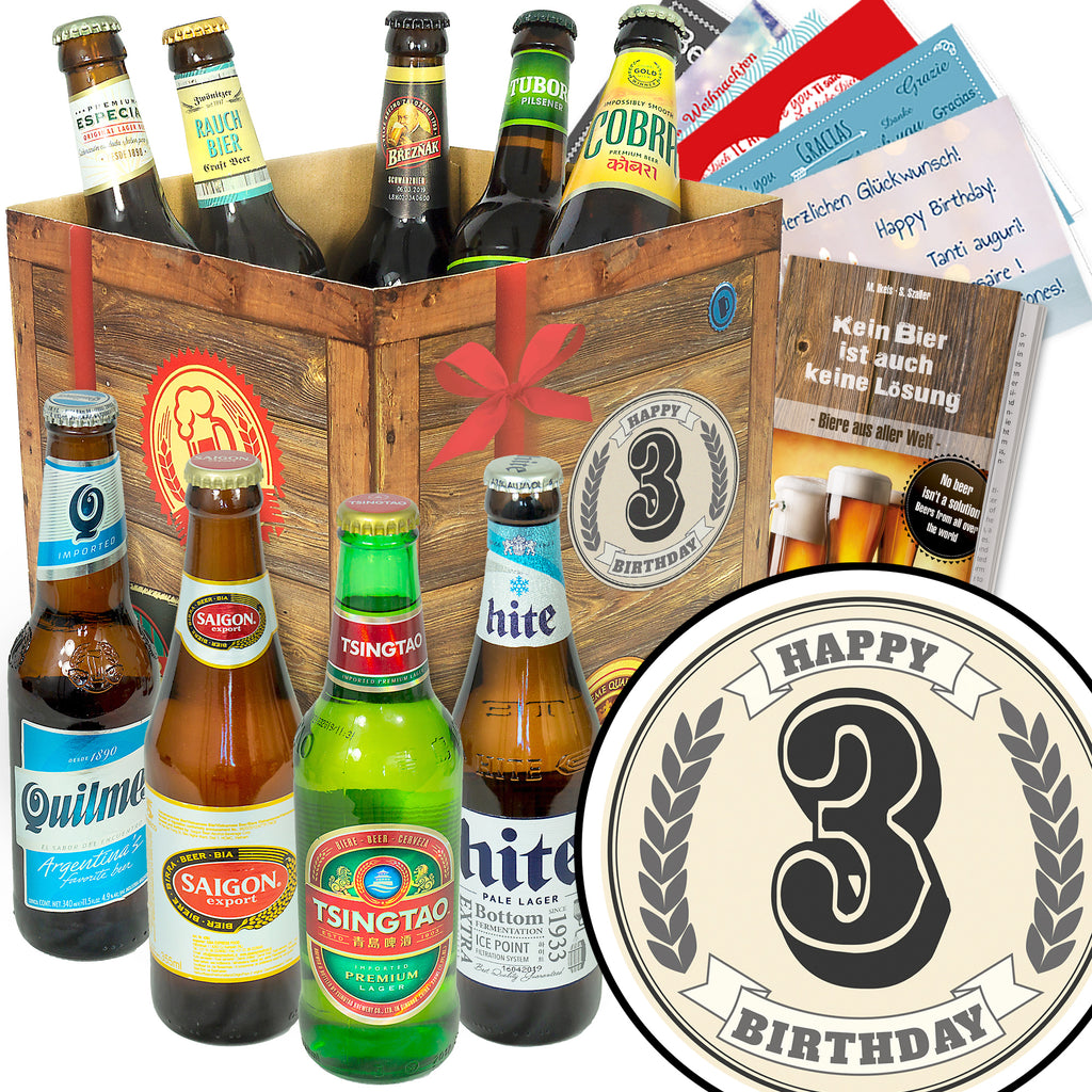 Geburtstag 3 | 9 Biersorten Bier International | Box