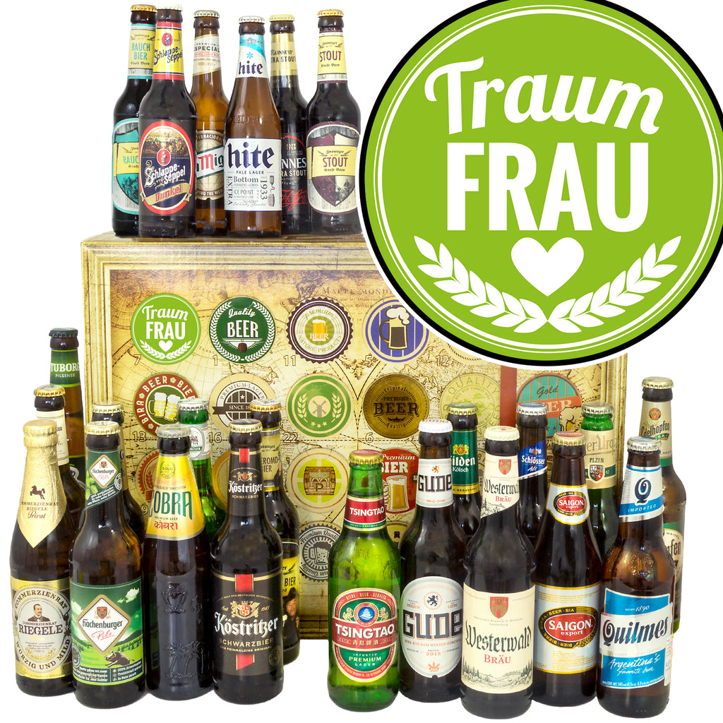 Traumfrau | 24 Biersorten Biere Welt und Deutschland | Präsent