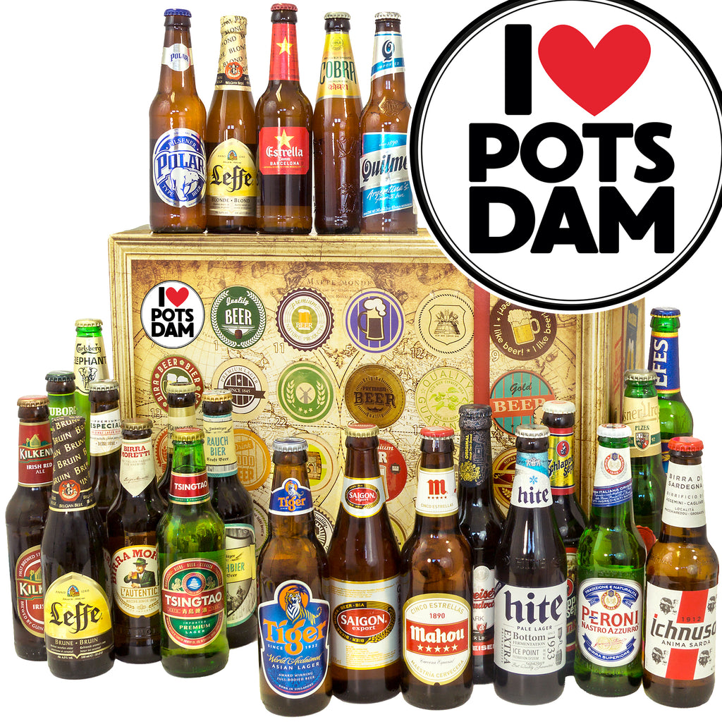 I love Potsdam | 24 Länder Bier International | Geschenkbox