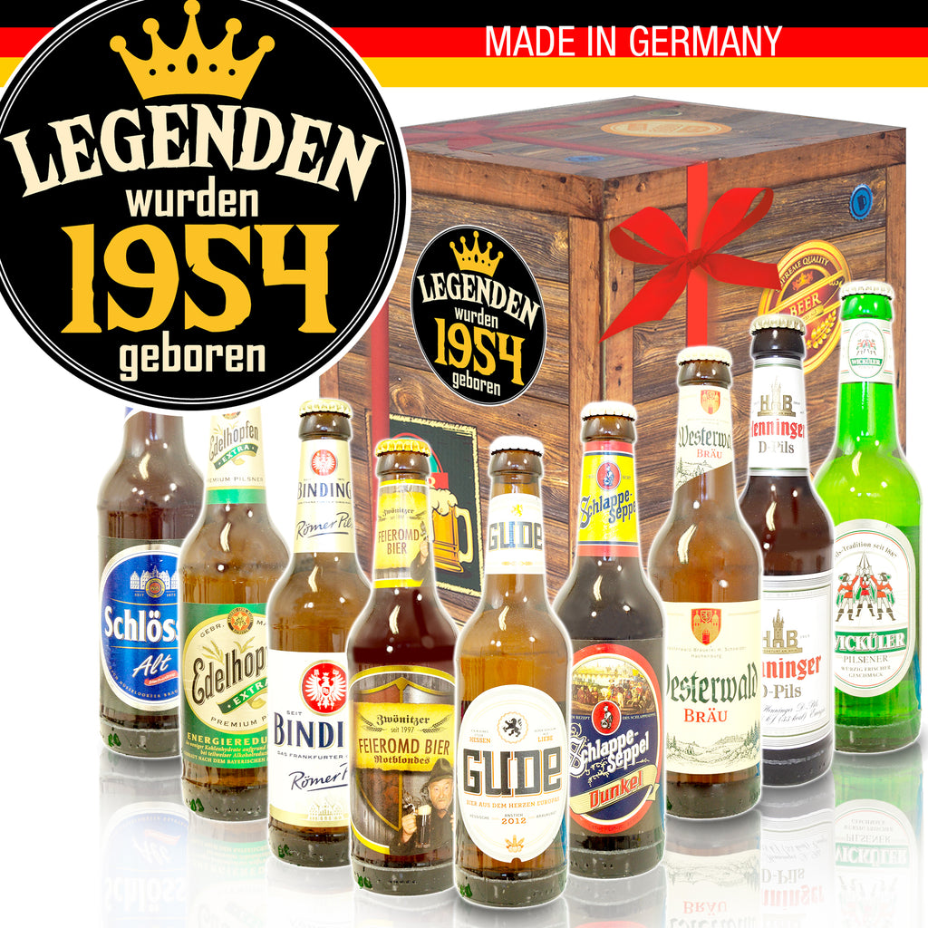 Legenden 1954 | 9 Biersorten Biere Deutschland | Paket