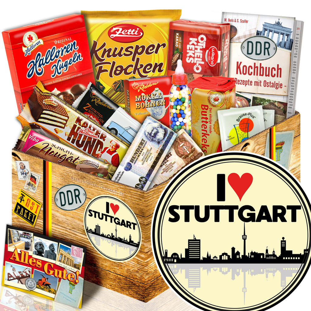 I Love Stuttgart - Süßigkeiten Set DDR L