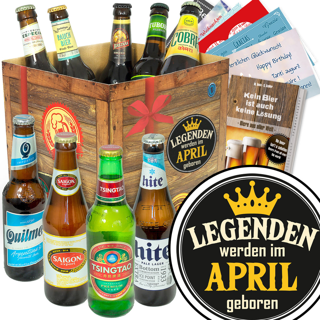 Legende April | 9x Biere der Welt | Bier Geschenk