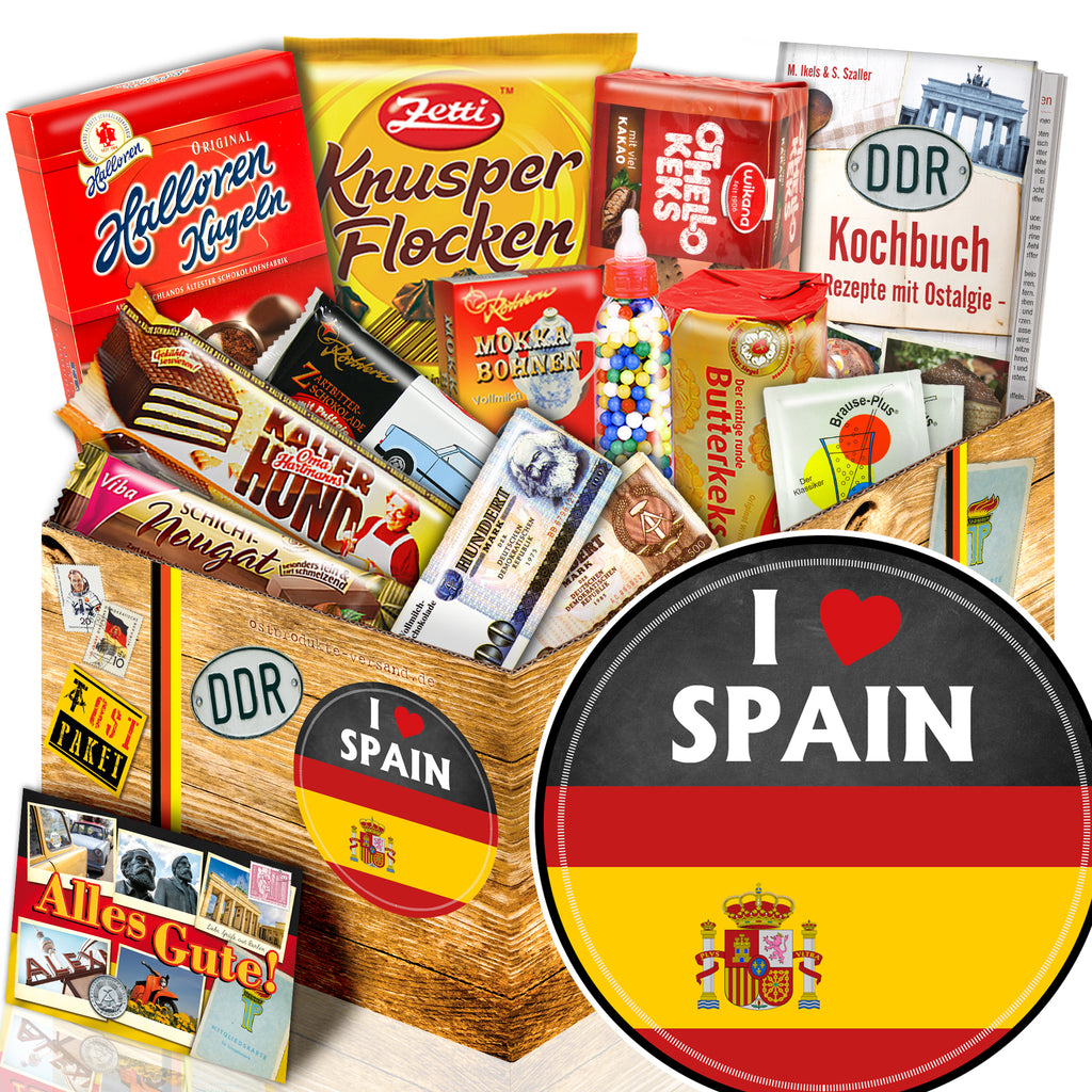 I love Spain - Süßigkeiten Set DDR L
