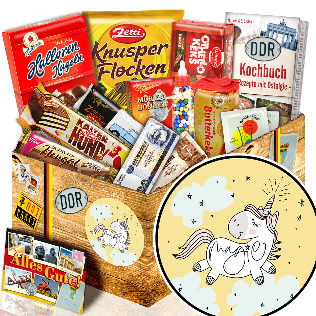 Einhorn - Süßigkeiten Set DDR L - monatsgeschenke.de