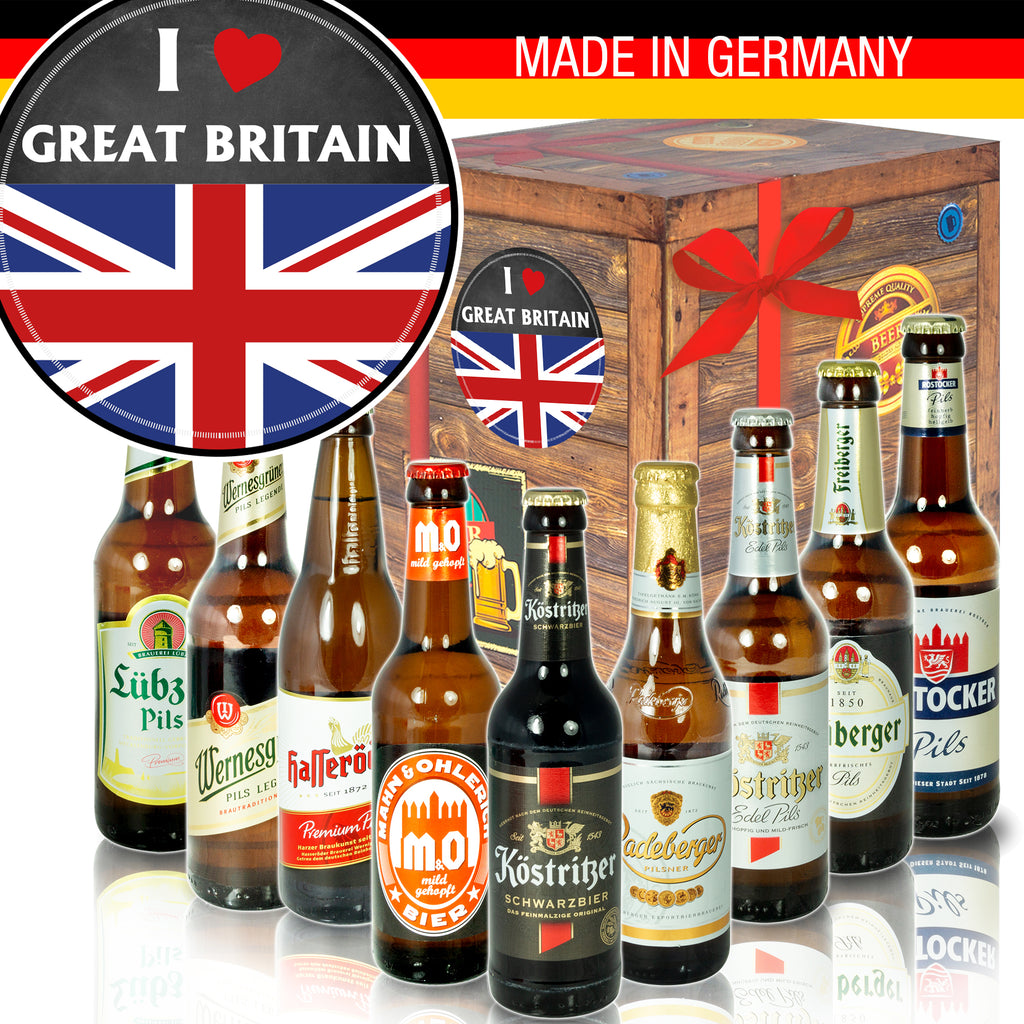 I love Great Britain | 9x Biere aus Ostdeutschland | Geschenkidee