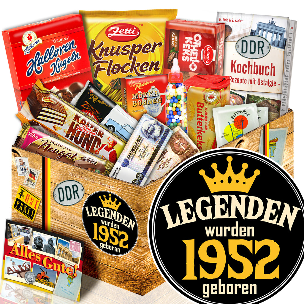 Legenden wurden 1952 geboren - Süßigkeiten Set DDR L