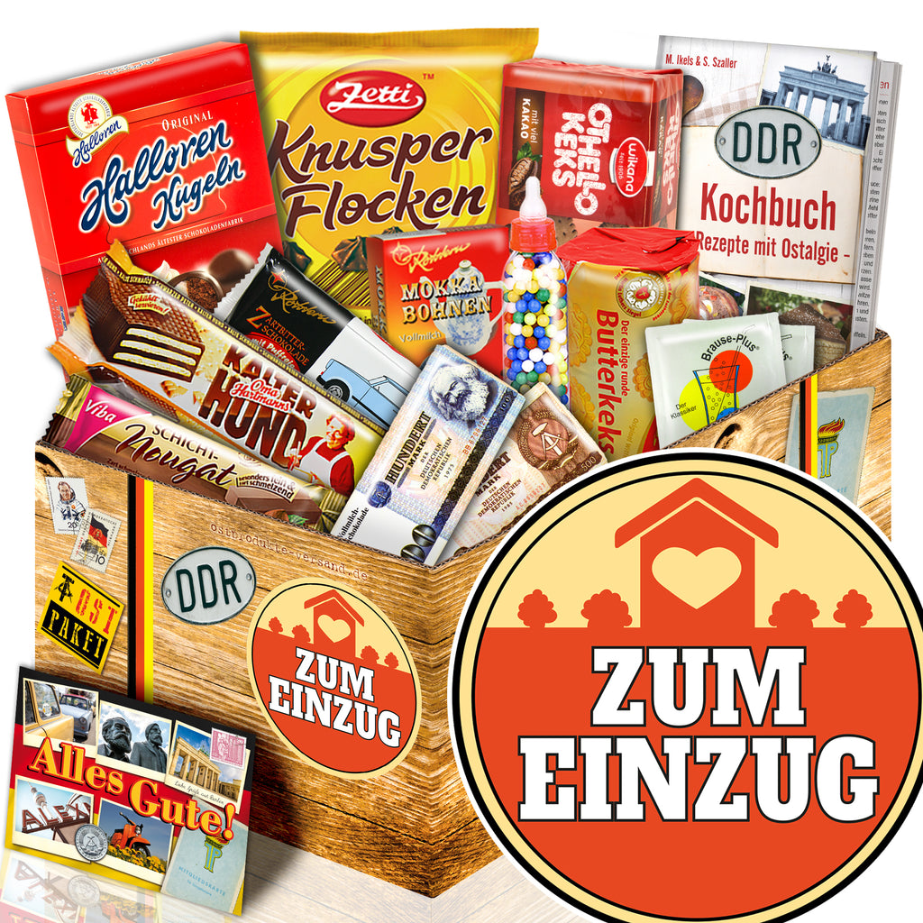 Zum Einzug - Süßigkeiten Set DDR L - monatsgeschenke.de